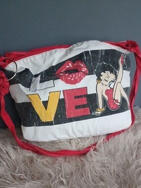 Betty Boop Large Cotton Crossbody